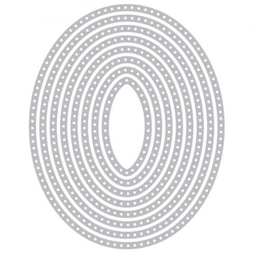 MATRIZ-TROQUEL FRAMELITS OVALOS PUNTEADOS SIZZIX