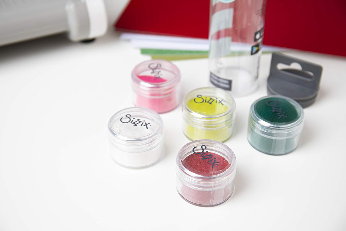 SET DE DECORACIONES LENTEJUELAS Y CUENTAS SIZZIX