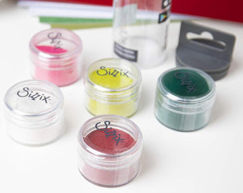 SET DE DECORACIONES LENTEJUELAS Y CUENTAS SIZZIX