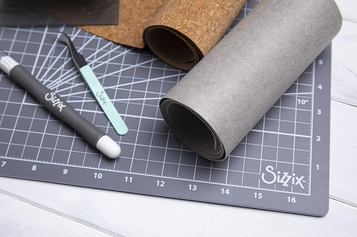 ROLLO DE PAPEL TEXTURADO TIPO CUERO SIZZIX