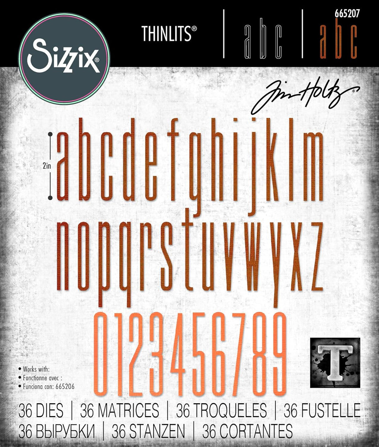 MATRIZ-TROQUEL ALFANUMERICOS SIZZIX