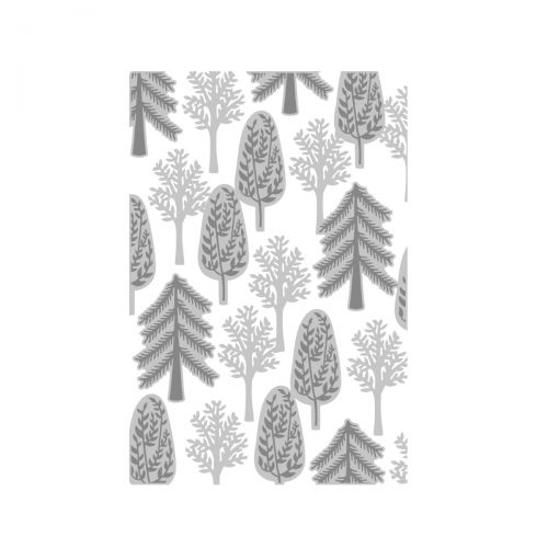EMBOSSING FOLDER 3D BOSQUE SIZZIX (PLANTILLAS DE RELIEVE)