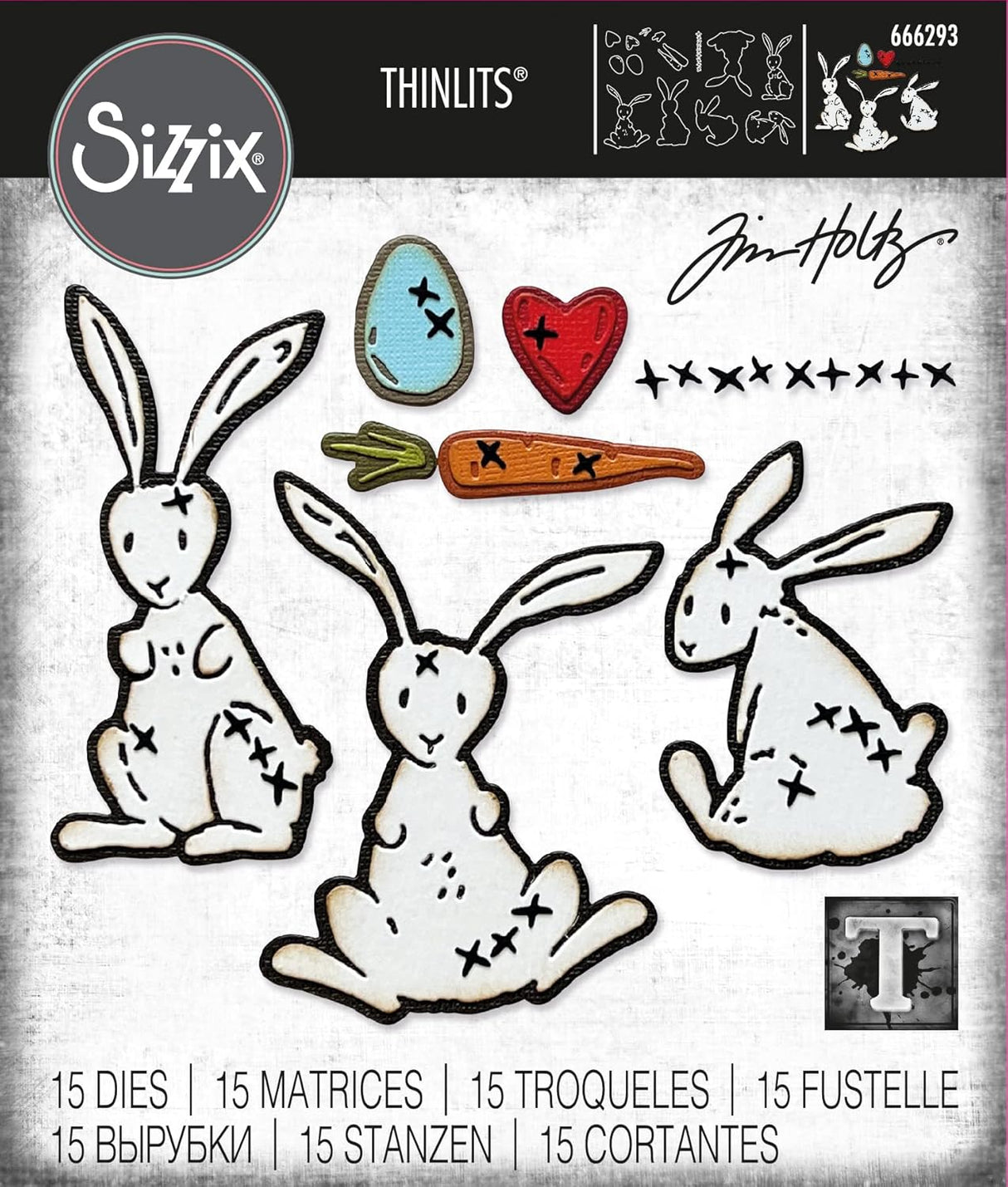MATRIZ-TROQUEL CONEJO STITCH SIZZIX