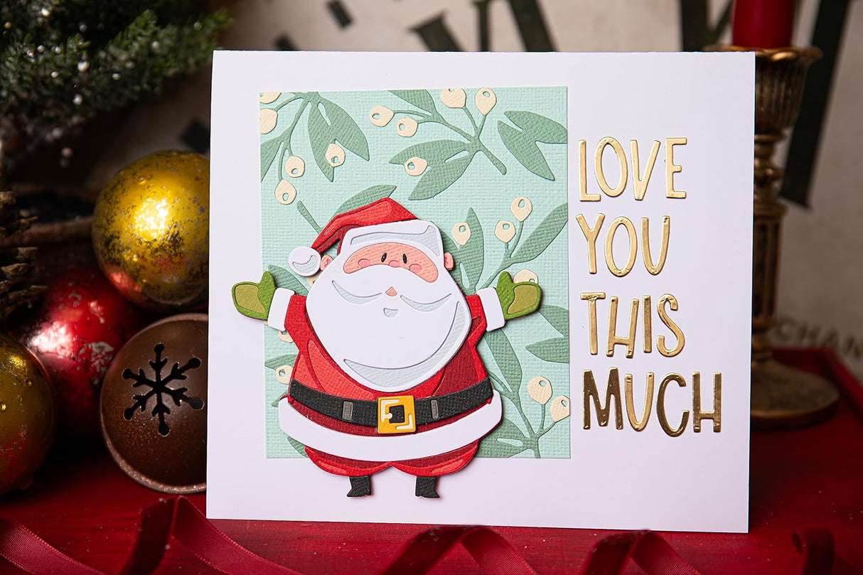 MATRIZ-TROQUEL THINILITS SANTA GREETINGS SIZZIX