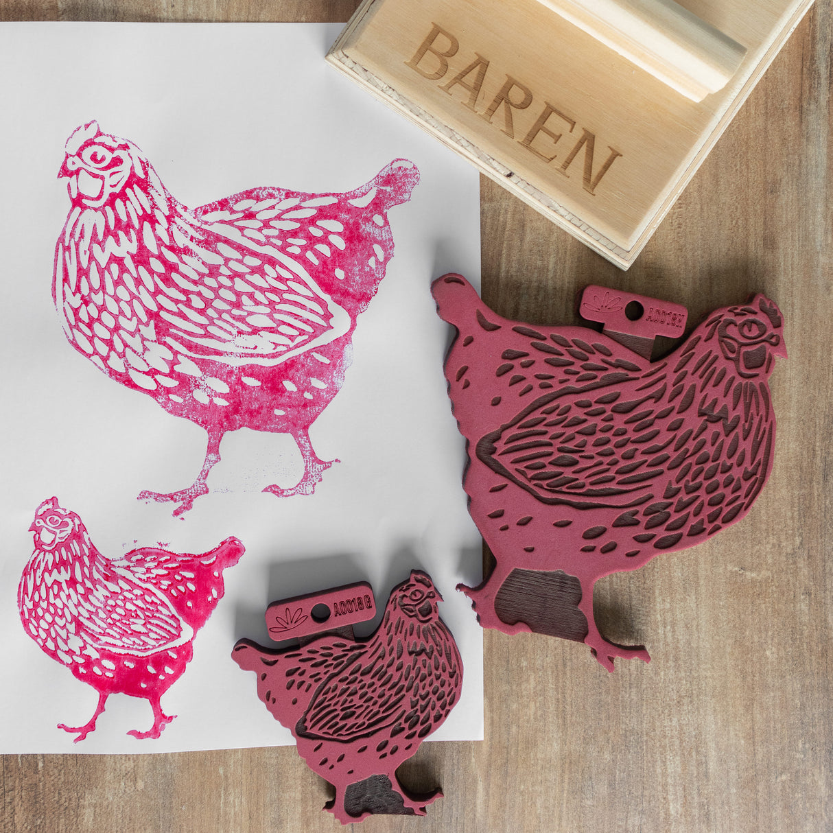 SELLO O TIMBRE ANIMALES DE LA GRANJA LAS LUPES