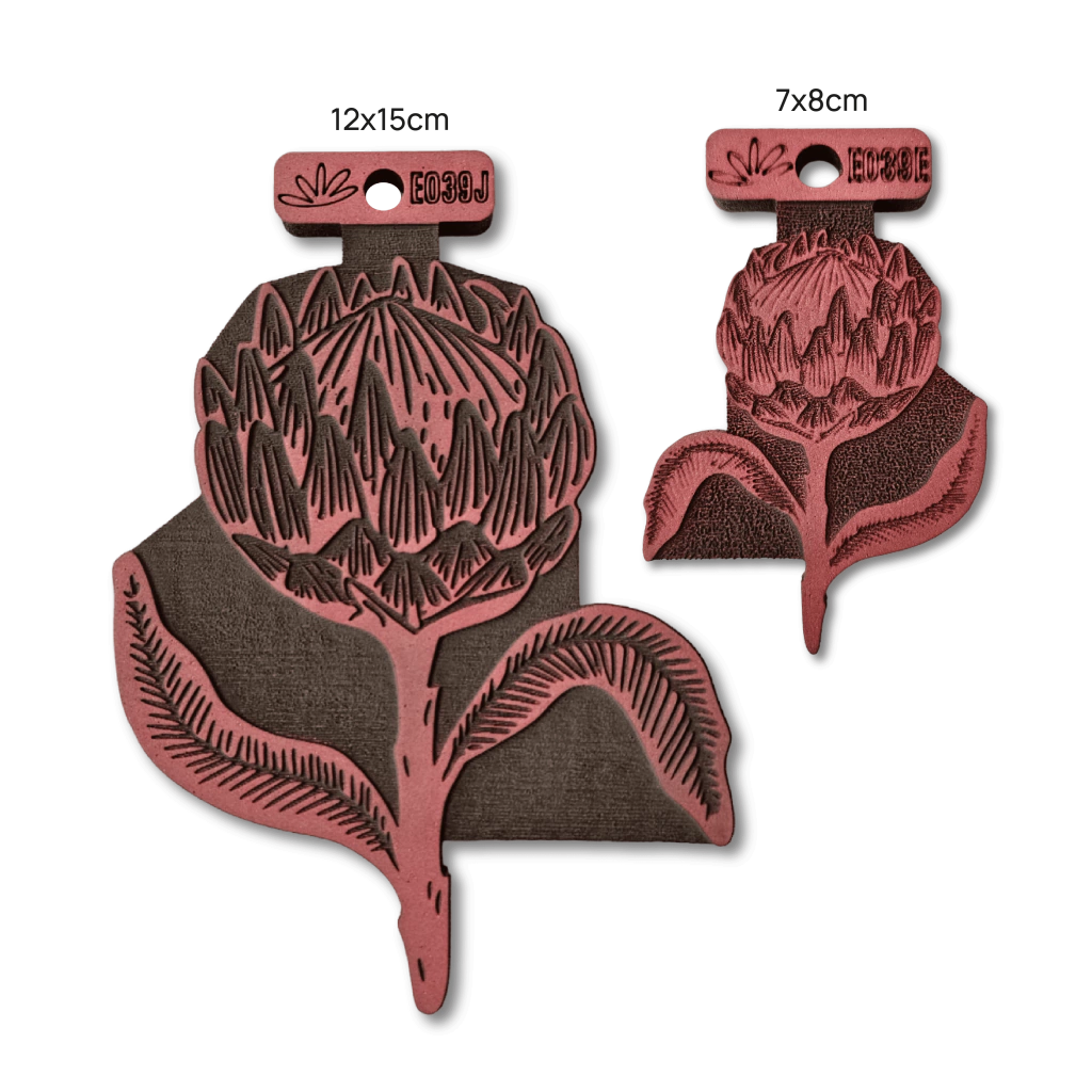 SELLO O TIMBRE FLORES CON 2 TAMANOS LAS LUPES