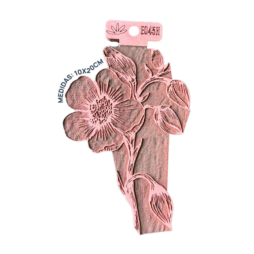 SELLO O TIMBRE FLORES EN PATTERN LAS LUPES