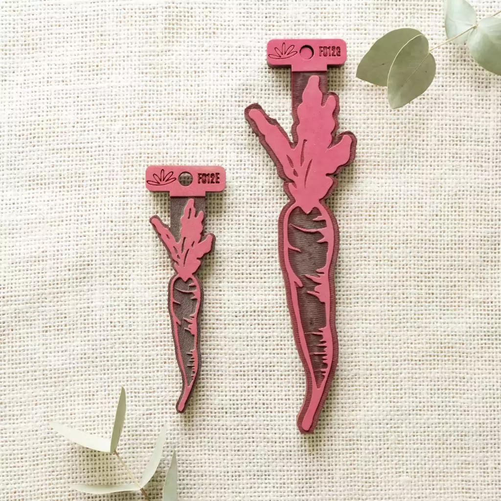 SELLO O TIMBRE ZANAHORIA 2 TAMANOS LAS LUPES