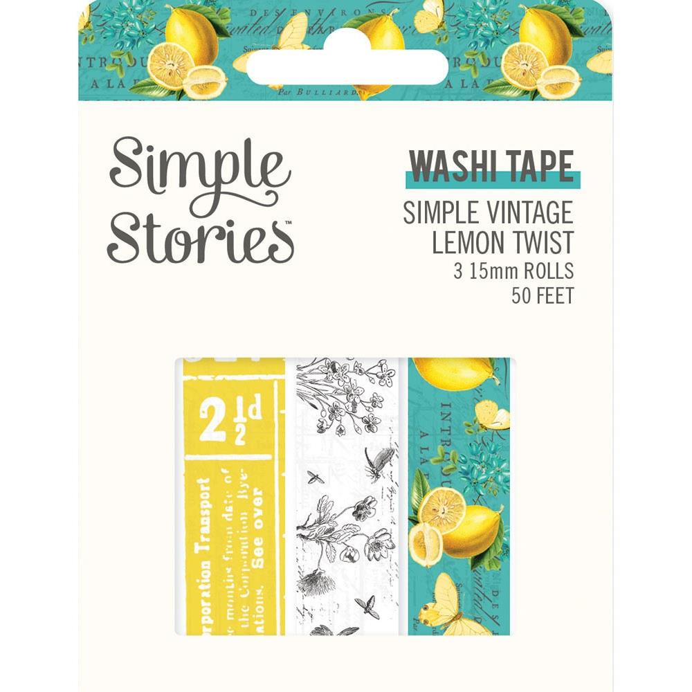 DECORACIONES WASHI TAPE LEMON TWIST BOBUNNY