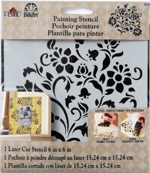 ESTENCIL CON DISEÑOS 15*15CM FOLKART