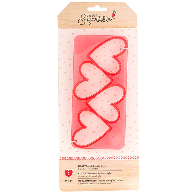 CORTADOR MÚLTIPLES DE CORAZONES PARA GALLETAS SUGARBELLE