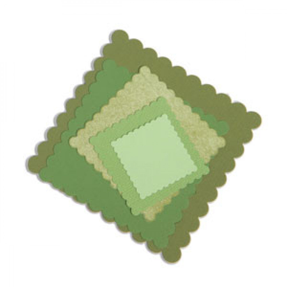 MATRIZ-TOQUEL FRAMELITS CUADRADOS SCALLOP SIZZIX