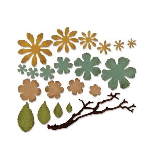 MATRIZ-TROQUEL THINILITS DE CORTE FLORES PEQUENAS SIZZIX