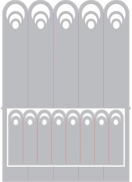 MATRIZ-TOQUEL  CORTE THINLITS MANDALA TIPO ABANICO  SIZZIX