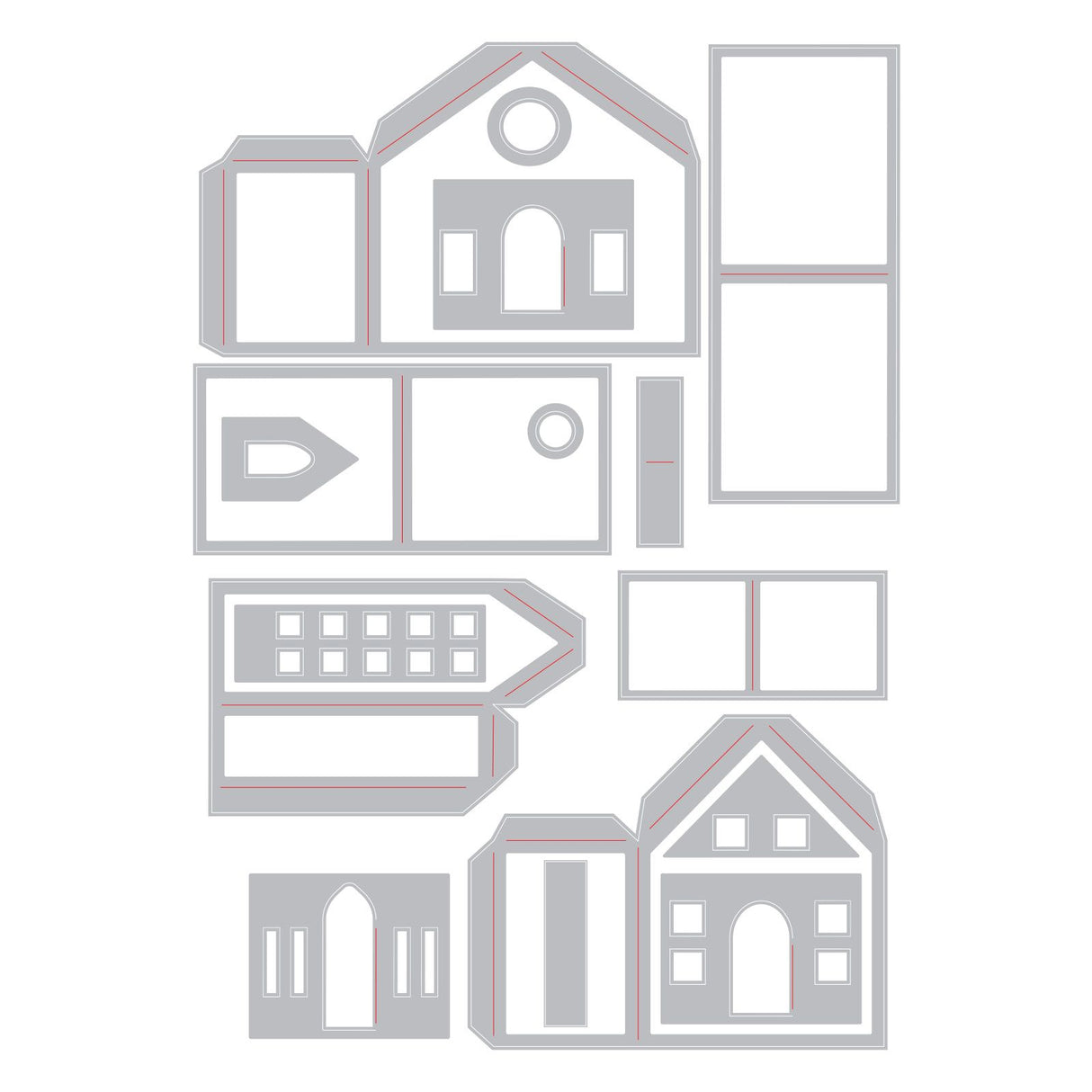 MATRIZ-TROQUEL THINILITS VILLAGE SIZZIX