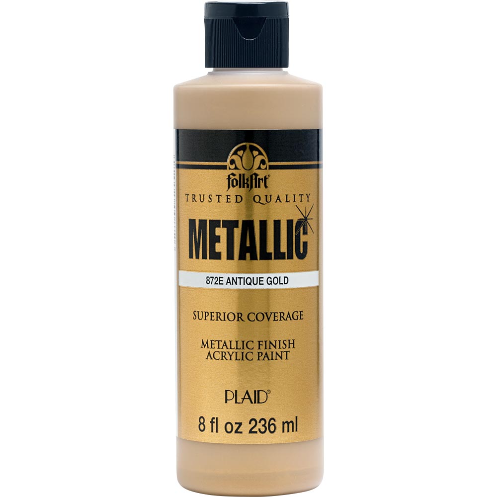 PINTURA ACRILICA METALICA FOLKART (236ML) (Variedad de colores)