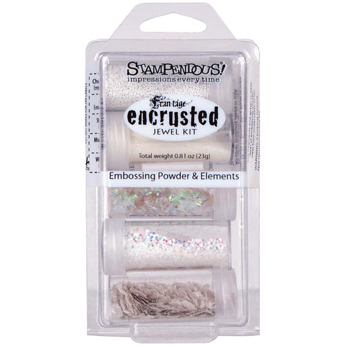 POLVOS DE EMBOSSING BLANCO Y ENCRUSTACIONES STAMPEDEOUS