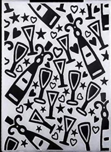 EMBOSSING FOLDER (PLANTILLAS DE RELIEVE) 10*15cm CRAFTYDIY