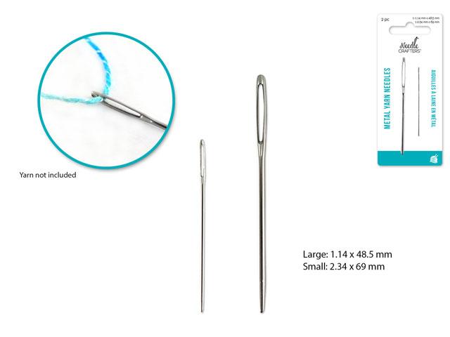 AGUJAS PARA LANA O HILO X2 METAL MULTICRAFT