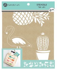 PACK DE 6 ESTENCILES 18.8*22.5. HAMPTON