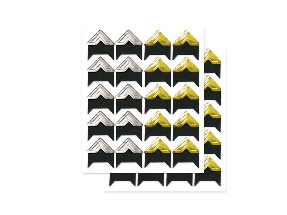 ESQUINEROS DECORATIVOS DORADOS/PLATEADOS FOR EVER IN TIME