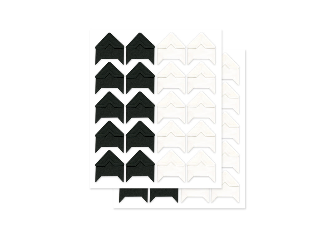 ESQUINEROS DECORATIVOS  BLANCOS/NEGROS FOR EVER IN TIME