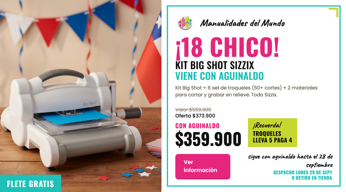 Troqueladora Manual Big Shot Starter Kit. CON AGUINALDO