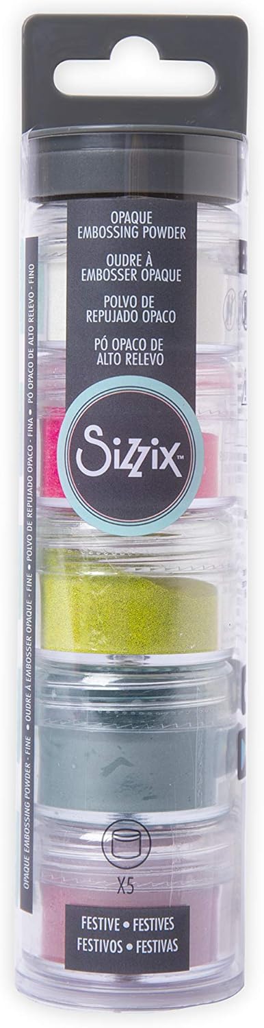 Set de polvos de embossing colores brillantes sizzix