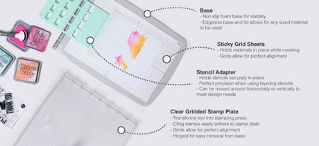 HERRAMIENTA PARA TRABAJAR STENCIL Y TIMBRES COMO PROFESIONALSIZZIX