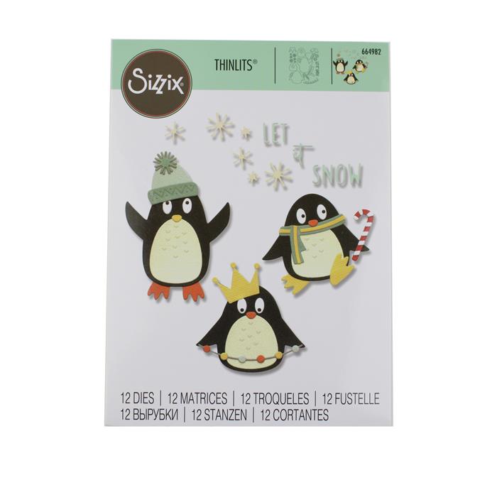 MATRIZ-TROQUEL THINILITS PINGUINOS SIZZIX