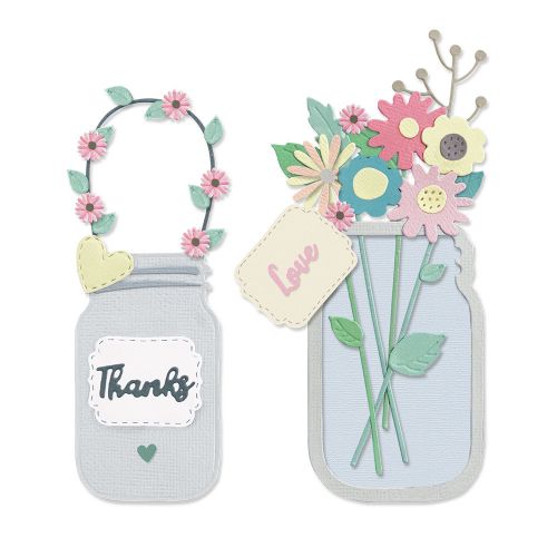 MATRIZ-TROQUEL THINLITS JAR OF FLOWERSIZZIX