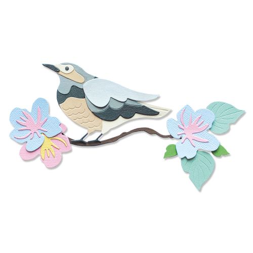 MATRIZ-TROQUEL THINLITS  SPRING BIRD SIZZIX