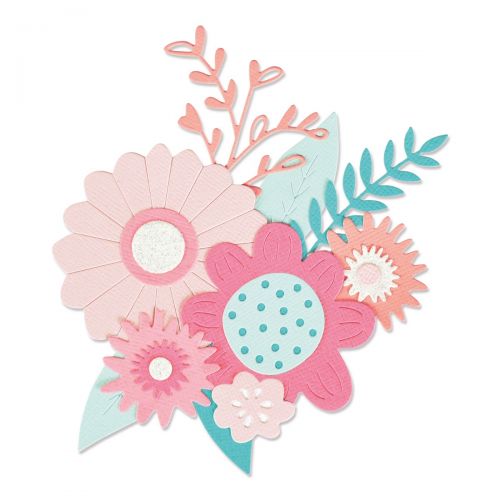MATRIZ-TROQUEL TIPO THINLITS BOLD FLOWER SIZZIX