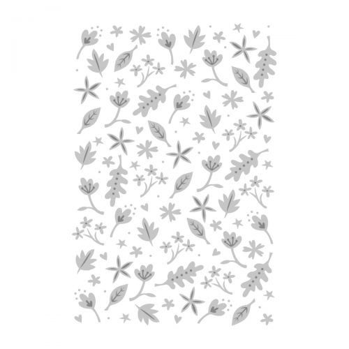 EMBOSSING FOLDER  3D HOJAS SIZZIX (PLANTILLAS DE RELIEVE)