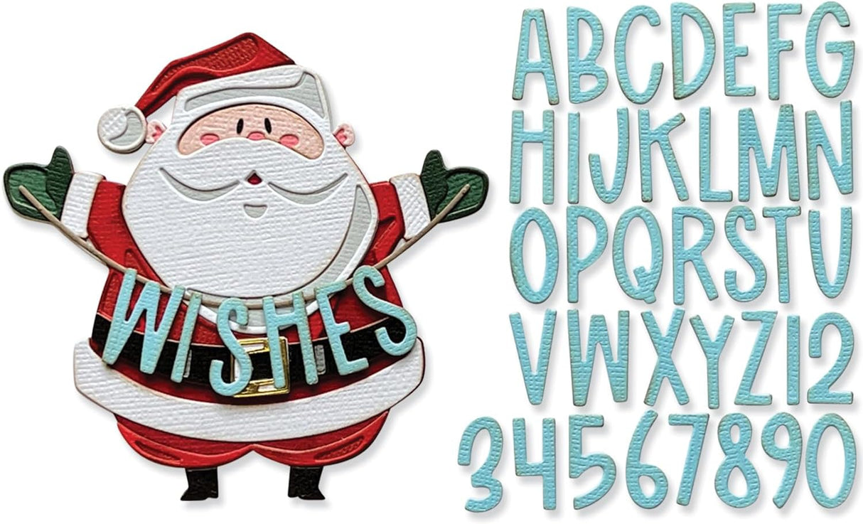 MATRIZ-TROQUEL THINILITS SANTA GREETINGS SIZZIX