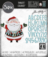 MATRIZ-TROQUEL THINILITS SANTA GREETINGS SIZZIX