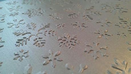 EMBOSSING FOLDER  A4 (TAMAÑO CARTA) COPO DE NIEVE KWAN CRAFTS