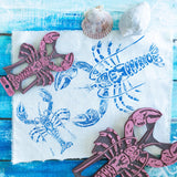 SELLO O TIMBRE  COLECCION MUNDO MARINO LAS LUPES