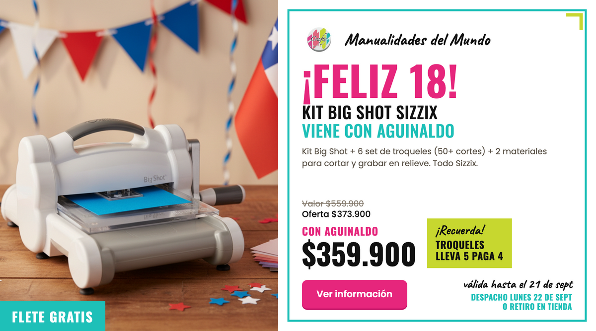 Troqueladora Manual Big Shot Starter Kit. CON AGUINALDO