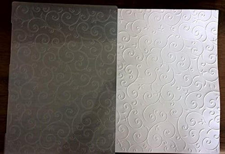 EMBOSSING FOLDER  A4 (TAMAÑO CARTA) SWIRL KWAN CRAFTS