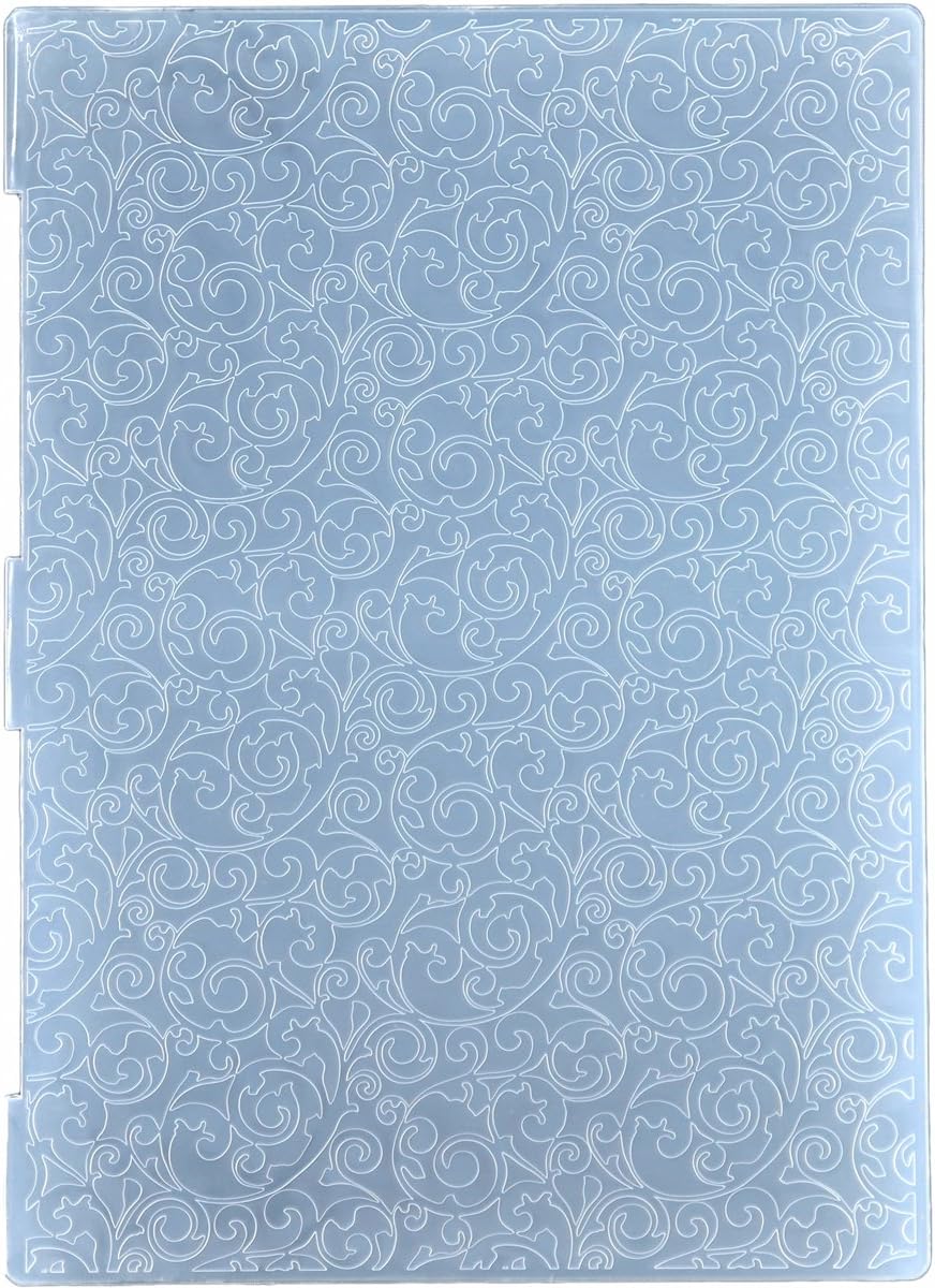 EMBOSSING FOLDER  A4 (TAMAÑO CARTA) MINI SWIRL KWAN CRAFTS