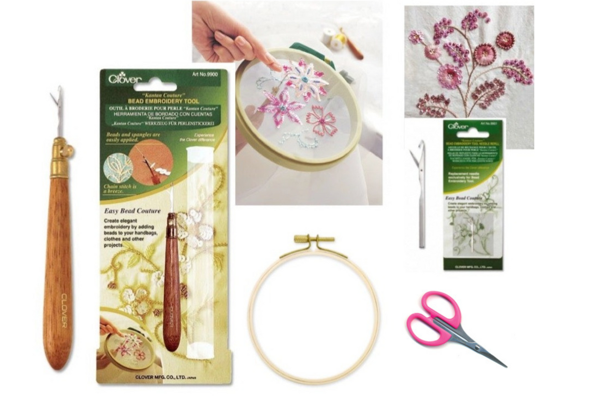 KIT BORDADO MOSTACILLA  CLOVER-CRAFTY
