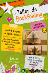 TALLER BOOKFOLDING  ... TRANSFORMANDO LIBROS EN ARTE  BY OLGA CARTONERA