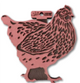 SELLO O TIMBRE ANIMALES DE LA GRANJA LAS LUPES