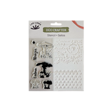SET DE TIMBRES Y STENCIL LAS LUPES