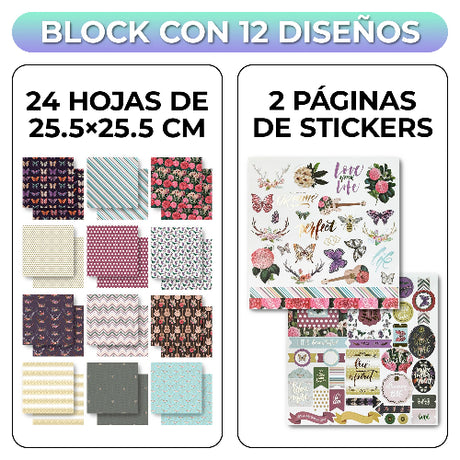 Pack de papeles Negro 30*30 cm MGM