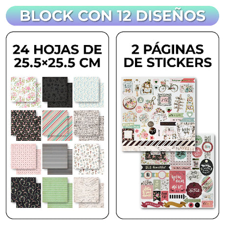 Pack de papeles Verde 30*30 cm MGM