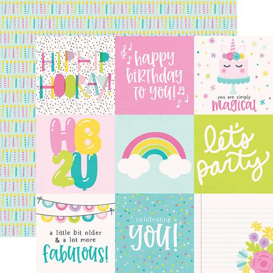 PAPEL DECORATIVO COLECCION MAGICAL BIRTHDAY SIMPLE STORIES