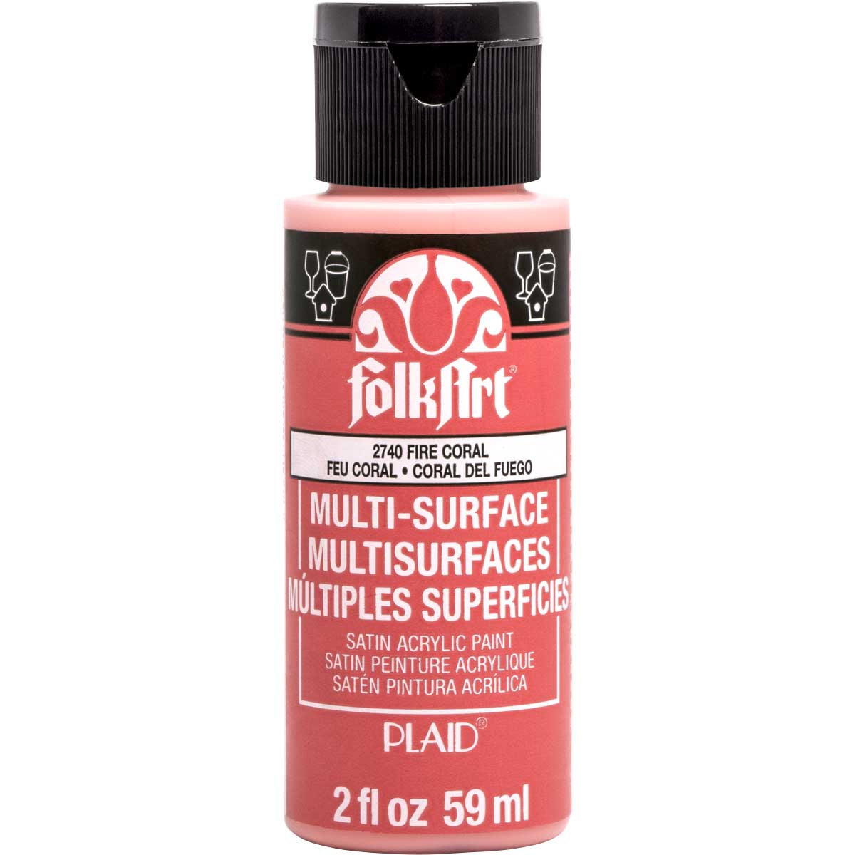 PINTURA ACRILICA MULTISUPERFICIE FOLKART (59ML) (Variedad de colores)