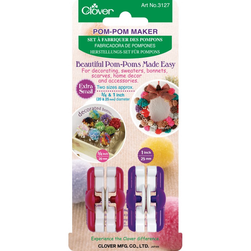 HERRAMIENTAS PARA HACER POM POM CLOVER - POMPOM XS